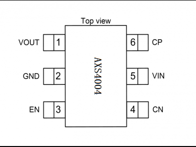 AXS4004 低噪声电荷泵 DC DC 升压芯片