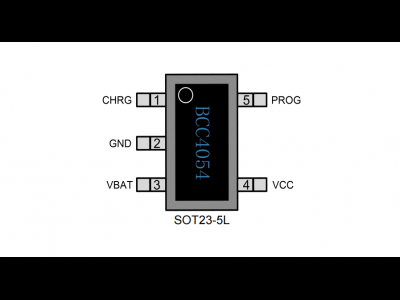 BCC4054 500mA 线性锂电池充电管理芯片