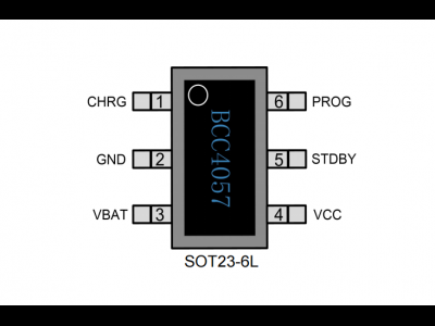 BCC4057 500mA 线性锂电池充电管理芯片