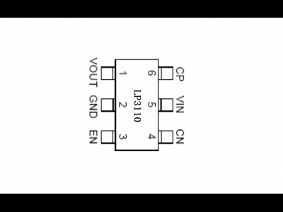 LP3110 低噪声电荷泵 DC DC 升压芯片